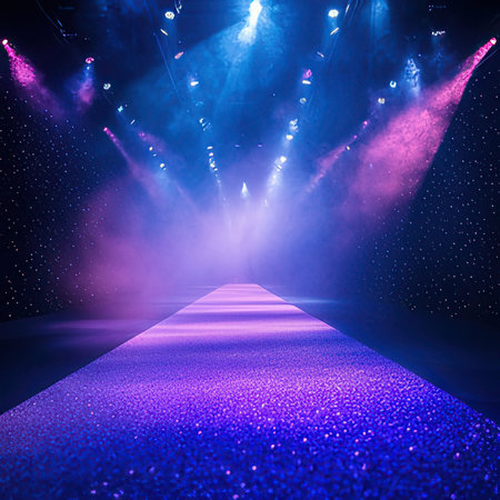 Stage lights, Stage Podium Scene, Stage lighting, Stage Backgroundの素材