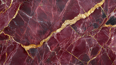 Red marble texture background pattern with high resolution. Red and gold.の素材