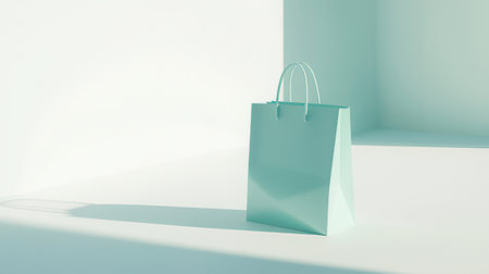 Shopping bag on a white background. 3d rendering mock upの素材
