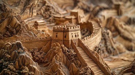 Sandcastle in the desert. Sand castle made of sandstone. Sand castle in the desertの素材