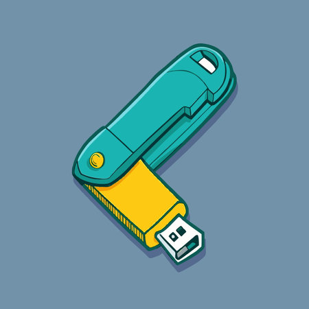 Stapler icon. Vector illustration in flat design. Isolated on gray background.
