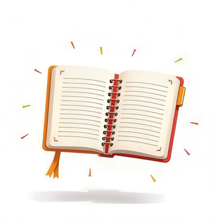 Notebook isolated on a white background. 3d render illustration.の素材