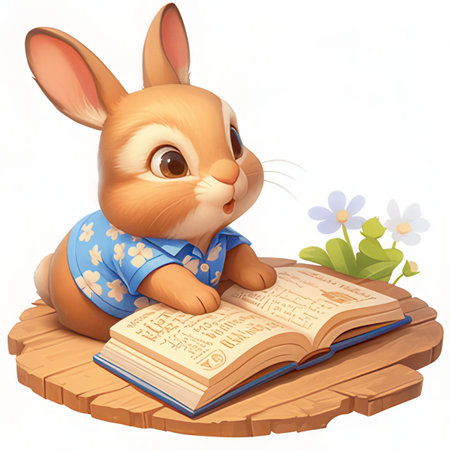 Illustration of a set of sweet cakes with strawberries and blueberriesの素材