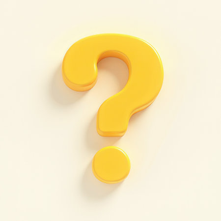 Question mark on a white background. 3d rendering. Computer digital drawing.の素材