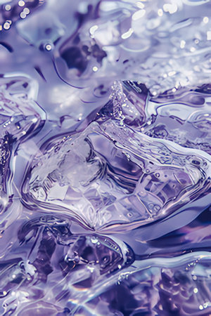 abstract background of water in the form of ice cubes. macroの素材