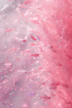 abstract background of pink petals and water dropsの素材