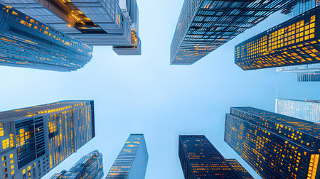 Skyscrapers in New York City, United States of Americaの素材