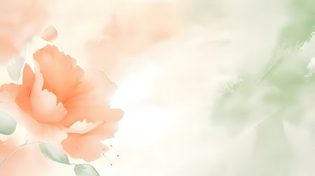 Floral background. Elegant abstract background with watercolor flowers.の素材