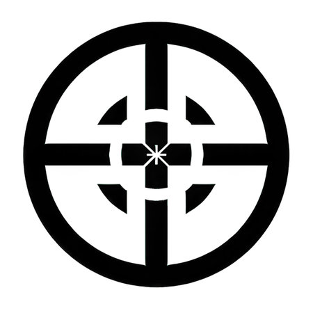 Celtic cross vector icon. Vector icon isolated on white background celtic cross.の素材