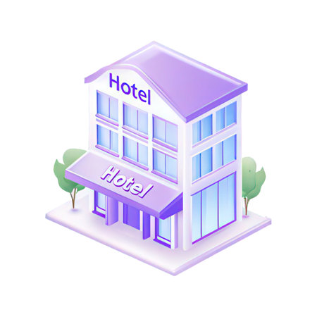 Building isometric vector illustration.の素材