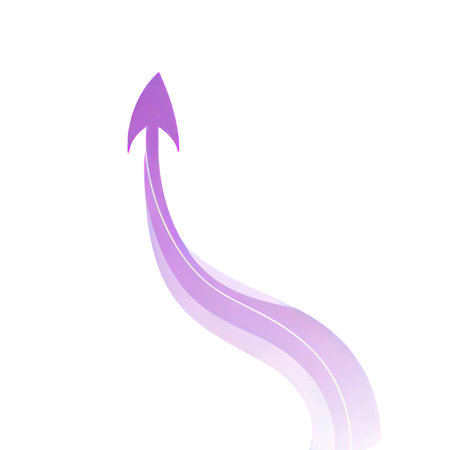 Purple arrow on a white background. Vector illustration. Eps 10の素材