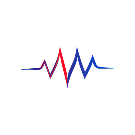 Sound waves vector illustration design template. Sound wave icon. Audio wave iconの素材