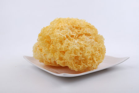 Thai dessert made from glutinous rice and coconut on white backgroundの素材