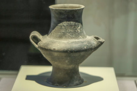 Ancient amphora in the Museum of Natural History, Istanbul, Turkeyの素材