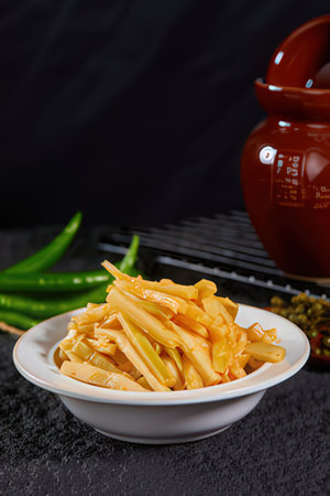 Stir-fried macaroni in a white bowlの素材