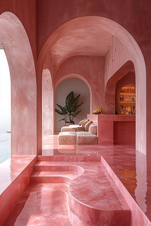 Seamless floral pattern with watercolor flowers. Hand-drawn illustration.の素材