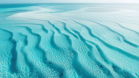 beautiful abstract background with water ripples on the surface of the seaの素材
