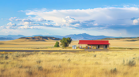 Old house in the prairie, Colorado, United States.の素材