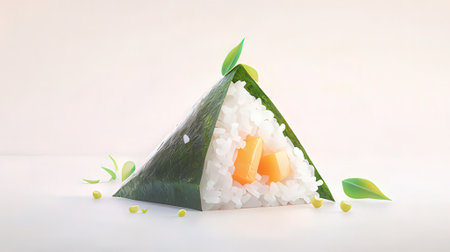 Maki Sushi - Japanese traditional food. 3D Renderingの素材
