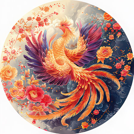 Chinese New Year 2017 year of the Rooster. Zodiac signのeditorial素材