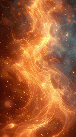 Abstract fire background, computer generated abstract background, 3D rendering.の素材