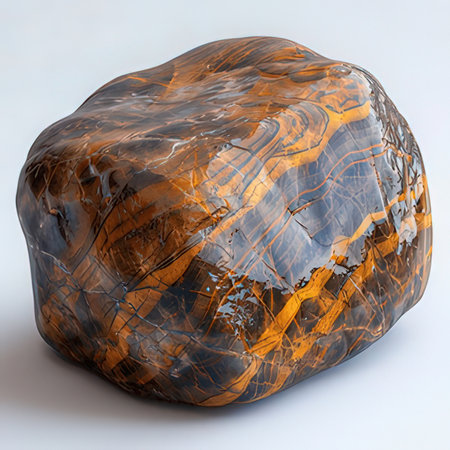 3d rendering of a piece of marble on a white background.の素材