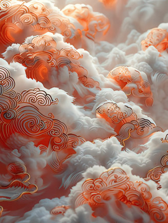 3d illustration of abstract geometric composition,digital art works. Computer generated graphics.の素材