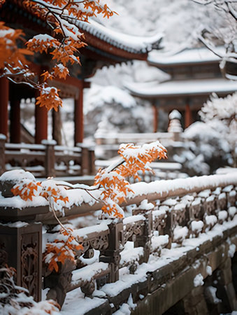 Beautiful Architecture in Kiyomizu-dera Temple Kyoto Japanのeditorial素材