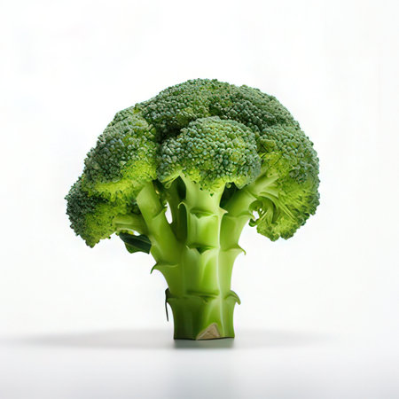 Broccoli isolated on white background. Healthy food. Vegetable.の素材