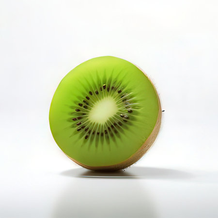 Kiwi fruit isolated on a white background. 3d illustrationの素材