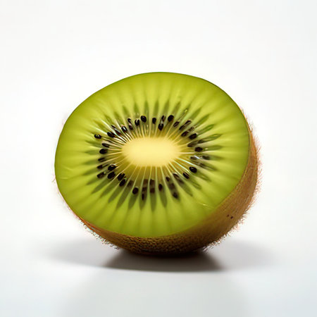 Kiwi fruit isolated on white background. 3d illustration.の素材