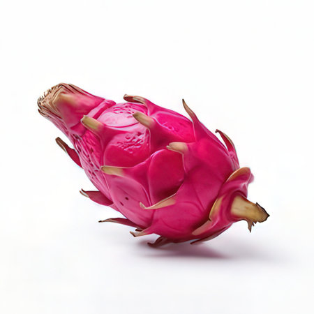 Dragon fruit isolated on white background, clipping path included in file.の素材