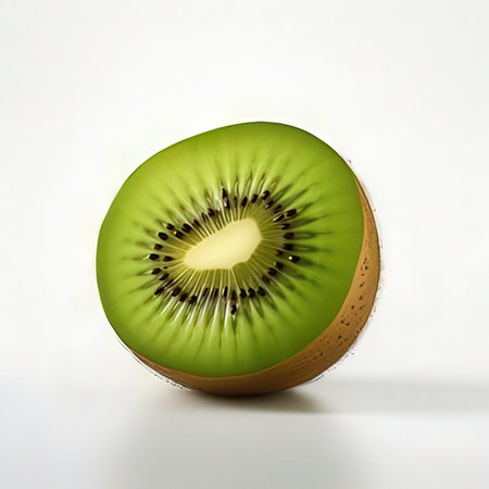Kiwi fruit isolated on white background. Healthy food concept.の素材