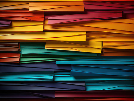 abstract colorful paper background, 3d rendering, computer digital imageの素材