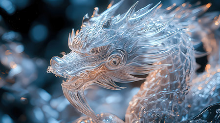 3d illustration of abstract geometric composition,digital art works.の素材