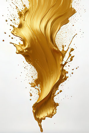 paint splash isolated on white background. 3d rendering, 3d illustration.の素材