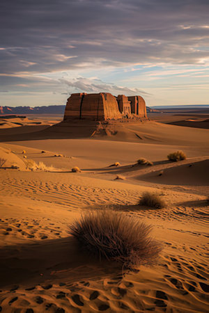 Monument Valley in Navajo Tribal Lands of Arizona and Utah, USAの素材