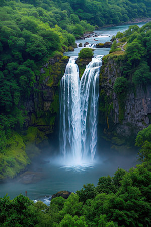 Beautiful waterfallの素材