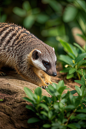 Meerkat or Suricate (Suricata suricatta)の素材