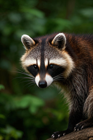 Raccoon - Procyon lotor, also known as the common raccoonの素材