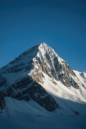 Mountain peak, Annapurna Conservation Area, Nepalの素材