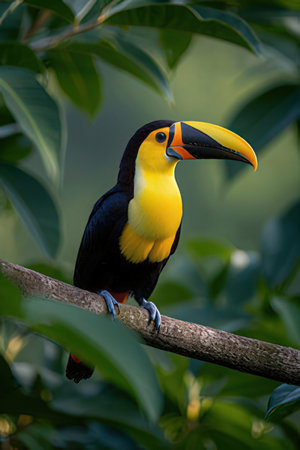 Yellow-billed toucan (Ramphastos toco)の素材