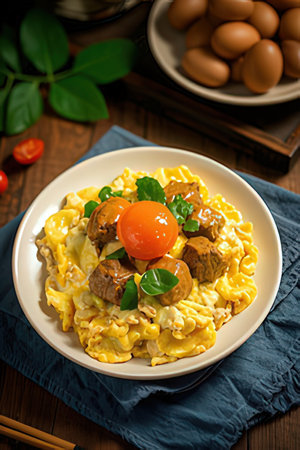 Sausage and egg omeletの素材