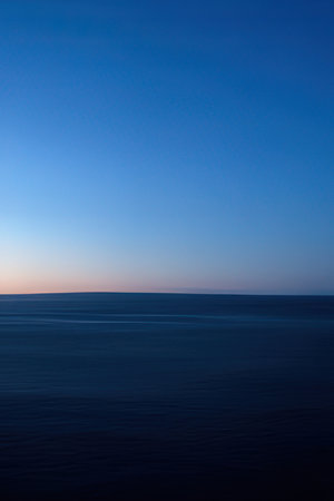 Sunset over the Black Sea in Crimea. Selective focus.の素材