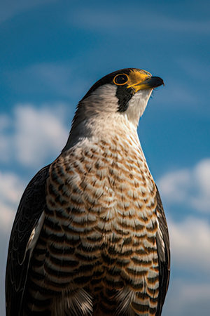 Peregrine Falcon (Falco peregrinus) portraitの素材