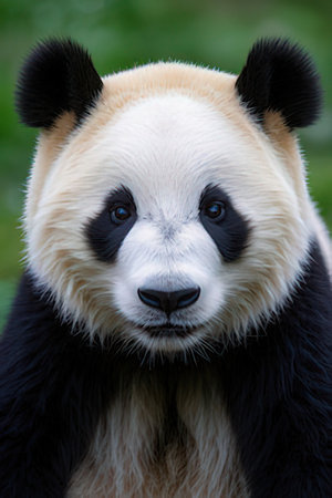 Portrait of Giant Panda (Ailuropoda melanoleuca)の素材