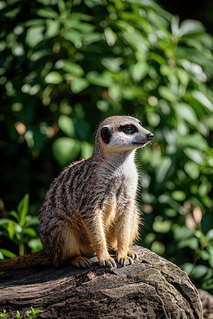 Meerkat or Suricate (Suricata suricatta)の素材