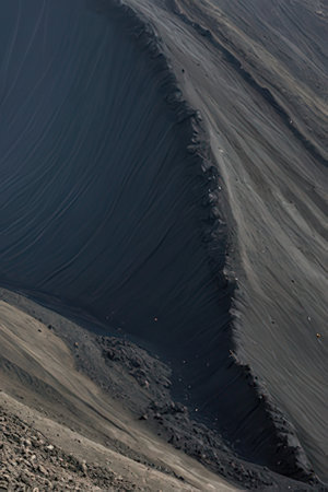Volcanic landscape of the island of Kamchatka, Russiaの素材