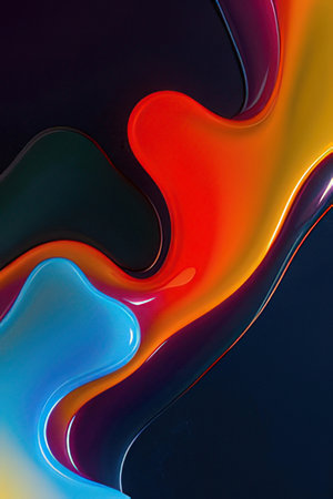 Colorful abstract background. Computer generated graphics. 3D render.の素材