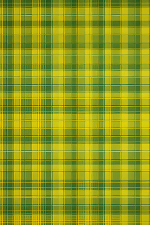 Green plaid fabric texture useful as a background - green and yellowの素材
